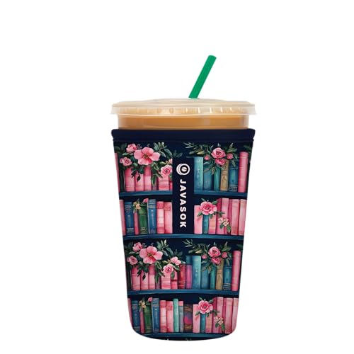 Image of Sok It JavaSok Iced Coffee & Cold Soda Insulated Neoprene Cup Sleeve (Booked for the Afternoon, Medium: 22-28oz)