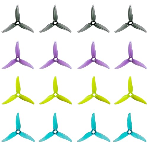 8Pairs Gemfan Hurricane 3520 3-Blade Propeller Props with 3 Holes for 3.5 inch FPV Quadcopter Racing Drone