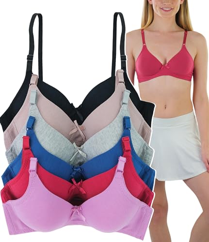 Image of ToBeInStyle Women's Pack of 6 Classic Style Underwire Supportive Padded Bras