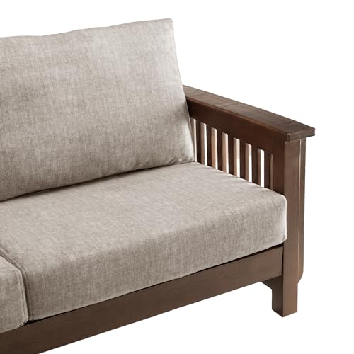 Image of Wakefit Serene 3 Seater Solid Wood Sofa