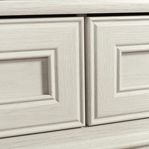 Sauder Palladia Corner Entertainment Credenza, L: 61.10" X W: 18.47" X H: 27.40", Glacier Oak Finish #TOP6