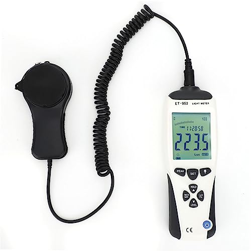 Misuratore di luce digitale, ET-952 Mini portatile LCD ad alta precisione Misuratore di luce digitale Luxmetro Illuminometro Fotometro