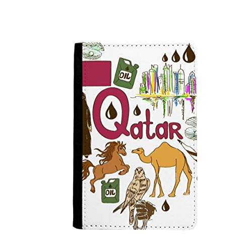 Passeport porte-monnaie Qatar protecteur de voyage et étui de cartes