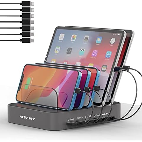 MSTJRY 5 Port Multi USB Charger Station Cover