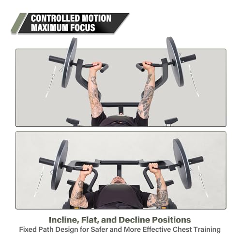 Image of Major Fitness Drone P1 Bench Press Rack with Independent Arms - Adjustable Flat & Incline Bench Press for Chest & AB Workouts - Perfect Home Gym Equipment