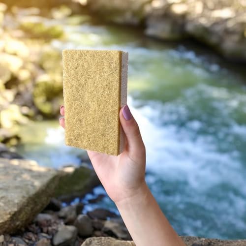 Image of Natural Compostable Kitchen Sponges KAKY 12 sponges, one Package.