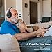 LEVN Wireless Headphones for TV Watching, TV Headphones Wireless for Seniors with Transmitter Charging Base, Hearing-impaired, No Audio Delay Blutooth 5.2, Plug and Play, Gifts for Elderly