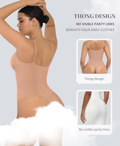 Image of FeelinGirl Shapewear Bodysuit Tummy Control for Women Seamless Body Shaper