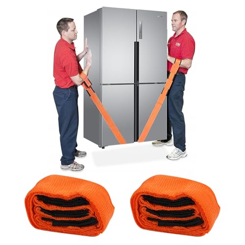 Produktbild von 4 Tragegurte Umzug – 600 Lbs Traglast, 200 Cm Verstellbar, Mit 2 Paar Handschuhen