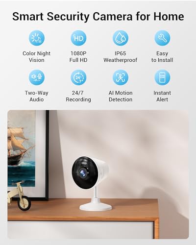 Rocktone K04 5G & 2.4G Indoor/Outdoor Security Camera For Home, Baby/Elder/Dog/Pet Camera With Phone App, Wifi Camera W/Spotlight Color Night Vision 2-Way Audio thumb #6