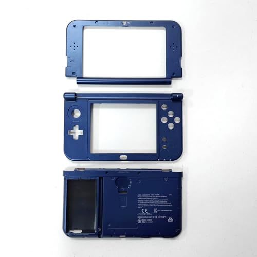 Image of Replacement Housing Shell Kit for Nintendo New 3DS XL Console, DIY Front & Back Cover Plates Buttons Faceplate Battery Cover Accessories for New 3DSXL, Blue