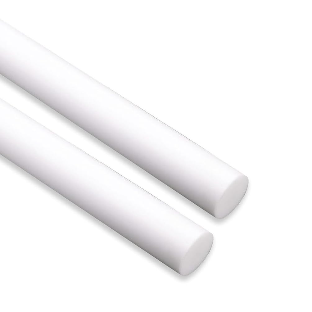 Dichtungsscheiben 2 Stück weißer PTFE-Stab, Teflon-Rundstab 30 × 300 mm – 50, geeignet for mechanische Geräte und Werkstattanwendungen, Durchmesser(Diameter 50mm)