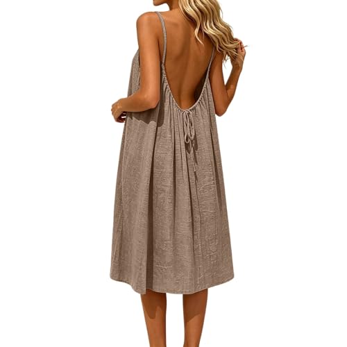 Robe élégante décontractée avec dos nu pour un confort printanier absolu - 4