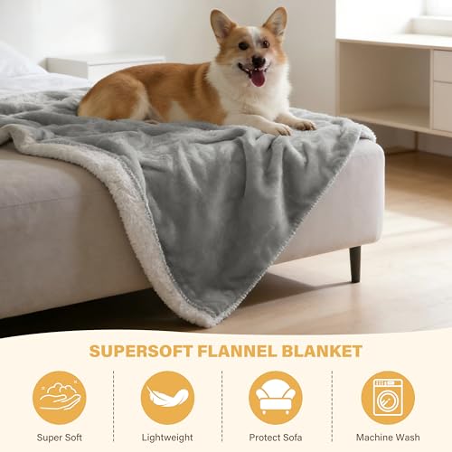 Couverture imperméable chien 150x130cm plaid polaire lit - 6