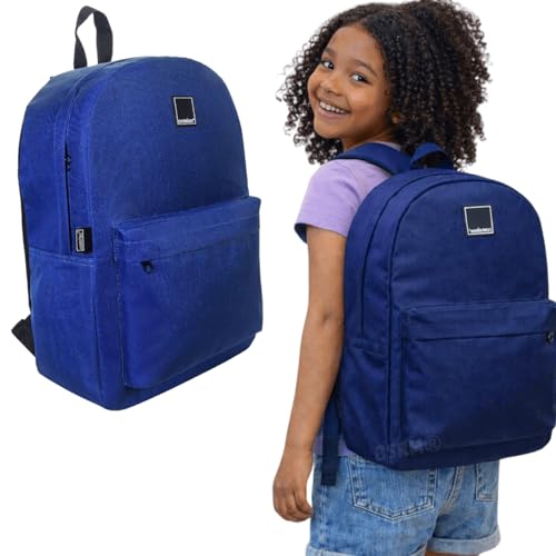 Mochila feminina menina escolar juvenil adolescente jovem moderna para curso tecnico academia faculdade trabalho possui ziper escondido anti-furto volta as aulas 2026 (Azul)