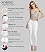 Hybrid & Company Women's Butt Lift Stretch Denim Jeans P37378SK N2 White 7