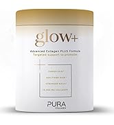 Pura Collagen Powdered Supplement Glow+, Hydrolysed Peptides, Hyaluronic Acid, Vitamins & Mineral...