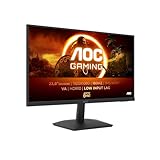 AOC Gaming 24G15N, Moniteur Full HD 24 Pouces, 180 Hz, VA Rapide, 1 ms, synchronisation adaptative, HDR10, Faible décalage d'entrée (1920 x 1080, HDMI 2.0, DisplayPort 1.4,)