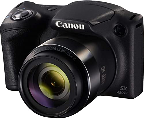 Canon PowerShot SX430 IS - Cmara compacta de 20 MP (Pantalla de 3'', Zoom ptico 45x, WiFi con NFC...