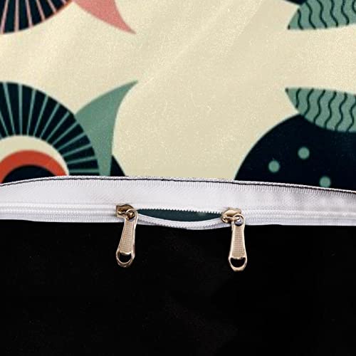 Duvet Covers Set Twin Funny Owls Seamless Pattern - Soft And Breathable Microfiber Comforter Bedding Set With Zipper Closure For Kids Women Men, 1 Duvet Cover 2 Pillowcase #TOP3