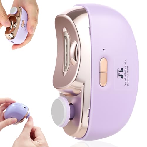 Coupe-ongles électrique rechargeable avec LED pour une manucure rapide et sécurisée