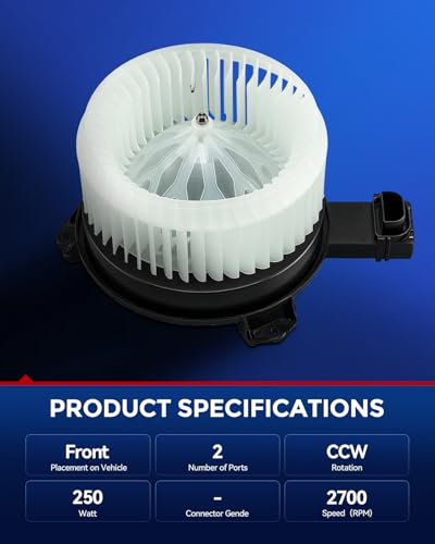 Image of KAX AC Blower Motor Compatible with Honda Civic 2012 2013, Acura RDX 2013, ILX 2013 2014 2015 - HVAC Heater Blower Motor Replaces# 700257,79310TR0A01,80030TR0305