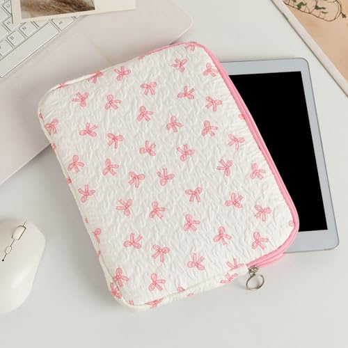 Funda para Laptop 13 Pulgadas con Diseño de Moño Rosada miniatura 3