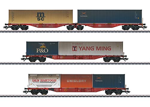 Preisvergleich Produktbild Märklin 47810 H0 3er-Set Containertragwagen der DB AG