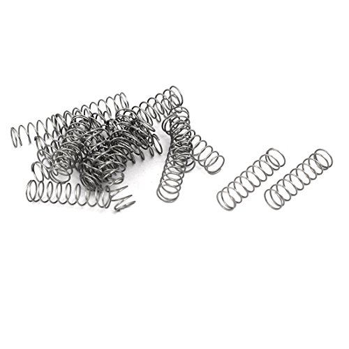 Resortes de compresión de acero inoxidable 304 de 0.3x4x15 mm pack de 20 unidades de alta precisión