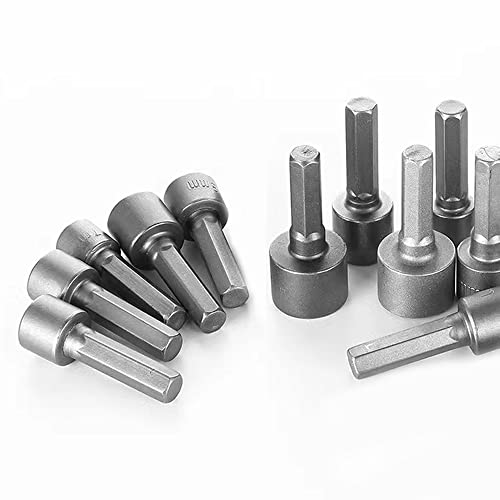 Indprod 14Pcs Power Nut Driver Drill Bit Tool,Sae And Metric,1/4" Hex Head Drill Bit Set Screwdriver Socket Set,Nut Driver Set,Set Metric Socket Wrench Screw,For Impact Driver&Drill,Socket Bit Adapter #TOP6