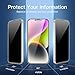 NEW'C 3 Pack Privacy for iPhone 14 Plus,iPhone 13 Pro Max Screen Protector (6.7 inches), Anti-Spy Tempered Glass Film,Case Friendly, Balanced 28-Degree Privacy Angle- Easy installation tool included