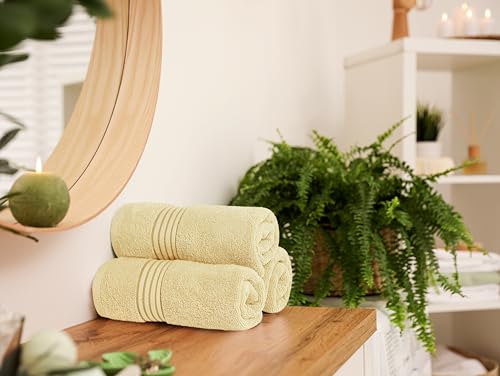 Image of Utopia Towels Cotton Hand Towels, 6 Pack Towels, 700 GSM (Beige)