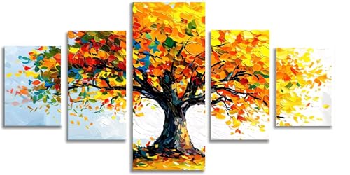 Broderie Diamant Kit Complet Arbre Jaune Mefooge 5D 150x75cm F607