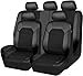 Produktbild JOSKAA Autositzbezüge Universal passend für BMW E46 E90 E39 E60 E36 G30 E30 E34 E38 E53 F30 F10 E70 E87 E91 F20 E83 E84 E92 320I F16 F25 F11. F15 F34 Z4 Sitzbezug-Sets