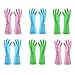 URSMART Reusable Household Waterproof Rubber Latex Cleaning Gloves Dishwashing Gloves (6 Pairs M)