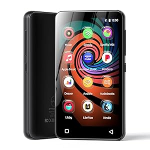160GB MP3 Player with Bluetooth and WiFi, innioasis Music Player with Spotify,Pandora,Amazon Music,4″ Touch Screen Android MP4 MP3 Player for Kids with Libby,Audible,Spotify Kids(Black)