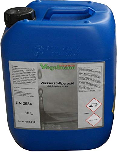 10 l Wasserstoffperoxid 11,9% Aktivsauerstoff Pool-Chemikalie Flüssigkeit Pool und Spa Wasserbehandlungsflüssigkeit Wasserbehandlungsmittel