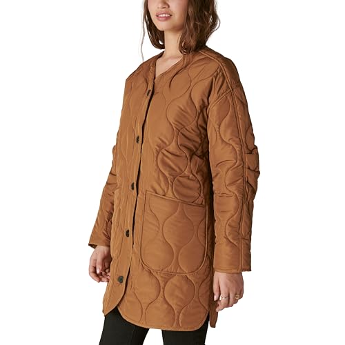 Lucky Brand Women's Reversible Shine Quilted Liner Jacket4