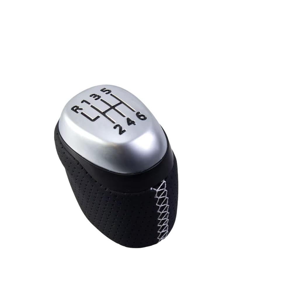 Poanbcgy White 6 Speed Auto Parts Gear Shift Knob For Renault For Megane Mk4 For Renault For Kadjar For Talisman 2015-2022(White 6 Speed)