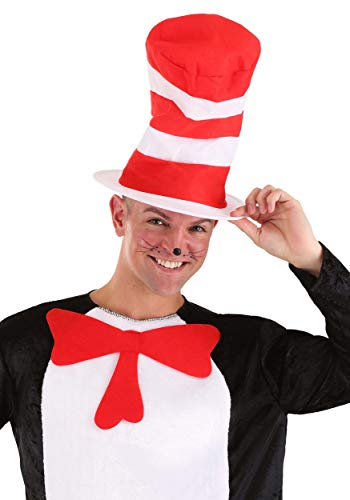 Cat in The Hat Adult Hat Standard Red,White