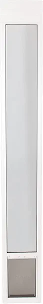 PetSafe Sliding Glass Pet Door - No-Cut DIY Install Doggy Door for Renters - Aluminum Frame - Adjustable Height 91 7/16" to 96" - Ideal for Medium Dogs Up to 40 lb - White