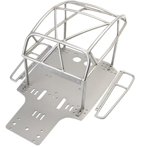 TOOMOD Stainless Steel Chassis and Roll Cage Combination for Tamiya Racing Buggy Sand Scorcher...