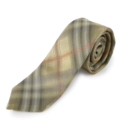 [BURBERRY] バーバリー ネクタイ MANSTON チェック シルクタイ 8120665 C4053 カーキ [並行輸入品]