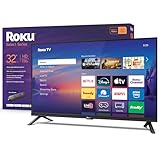 Roku Smart TV 2026 – 32-Inch Select Series, 720p HD TV – RokuTV with Voice Remote – Flat Screen LED Television with Wi-Fi for Streaming Live Local News, Sports, & Movies – Bluetooth Headphone Mode