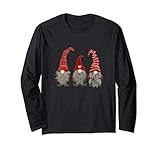 3 Nordic Gnomes Swedish Nisse Tomte Christmas Pajama Gift Long Sleeve T-Shirt
