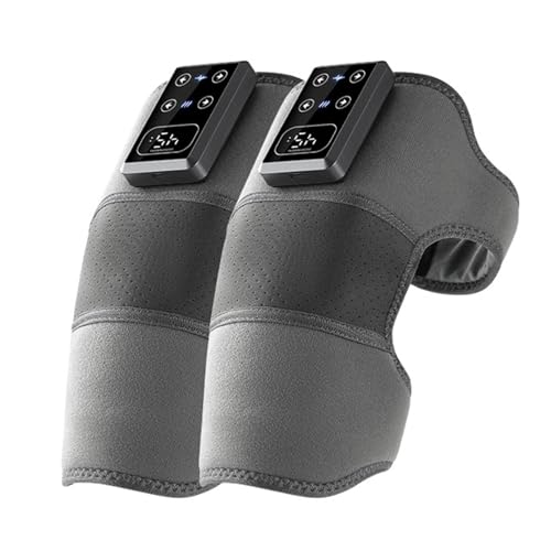 Masajeador de rodilla con calefacción, almohadilla térmica de masaje de diseño inalámbrico, protector de rodilla para codos, pantorrillas, medias, brazos, hombros