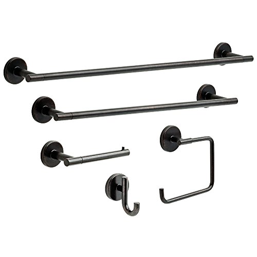Image of Delta Faucet 759350-RB Trinsic Wall Mounted Towel Hook in SpotShield Venetian Bronze (Pack of 3)