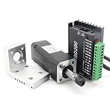 RATTMMOTOR 104W スクエアミニブラシレスDCスピンドル空冷モーター10800RMP ER8 + NBD200 24Vブラシレスモータードライバー + モーターククランプ冶具