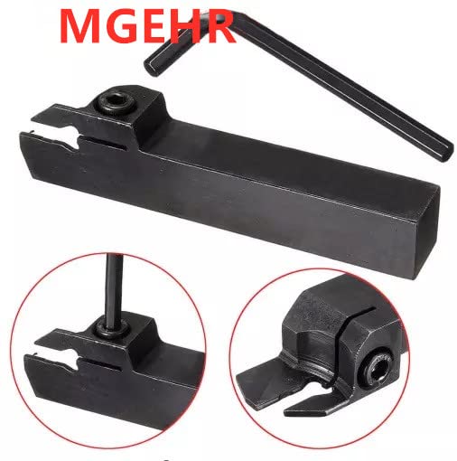 Tool Part for 1PCS 2020-4 Slotted Tool Holder + 10PCS MGMN400 M Grooved Insert MGEHL 2020 Insert Milling Turning Tool Holder - (Angle: MGEHL2020-4 / Shank Diameter: MGMN400 NC3030)
