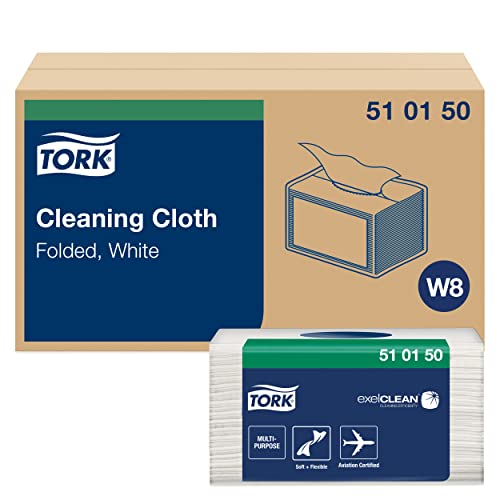 Tork D8237 multipurpose cloth absorbant blanc 320mm x 385mm lavable